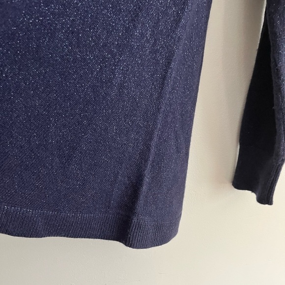 The White Label The White Company Cashmere Metallic Shimmer A line Sweater - Picture 4 of 7